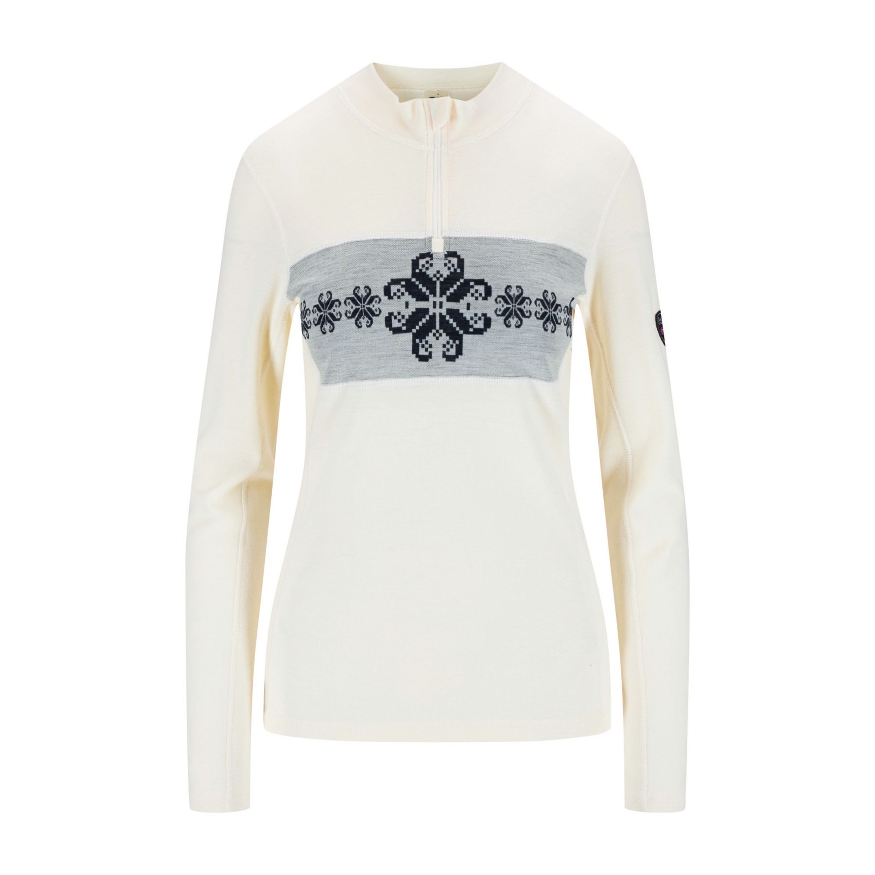 Dale of Norway Falkeberg Baselayer Half zip, skiundertøj, dame, hvid billede