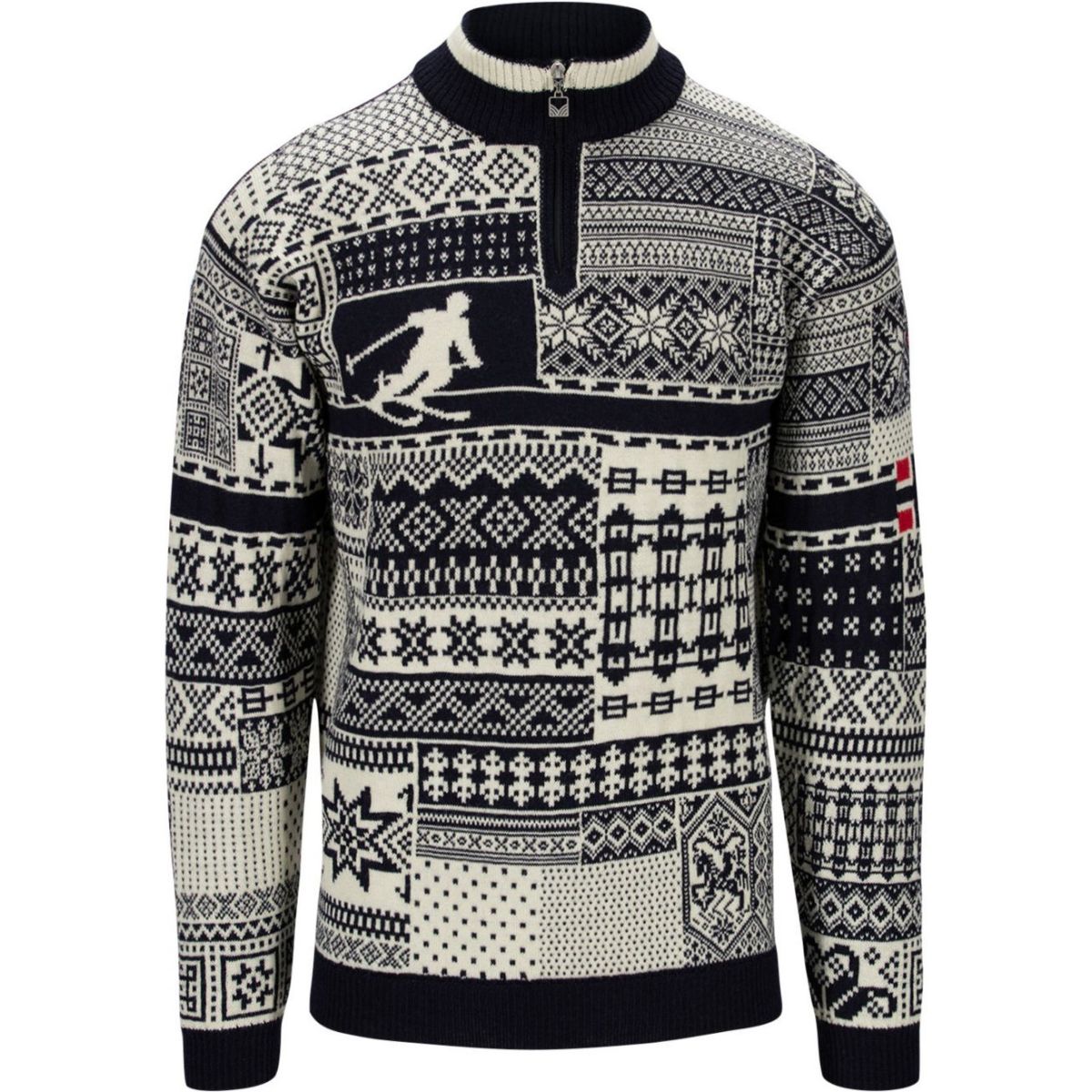 Dale of Norway History sweater, fleecetrøje, herre, navy offwhite