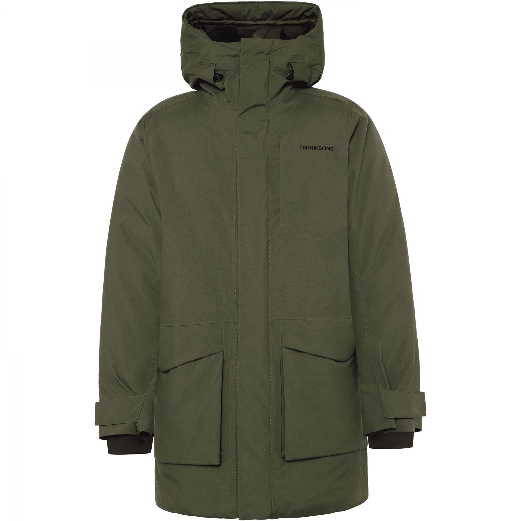 Didriksons Akilles 3, Parka, herre, mørkegrøn billede