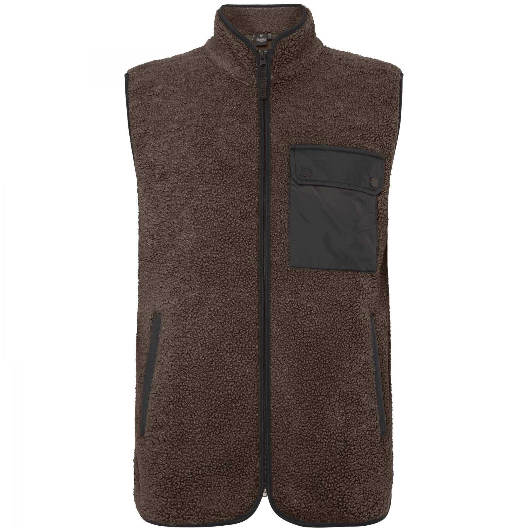 Didriksons Rasmus 2, fleecevest, herre, mocha
