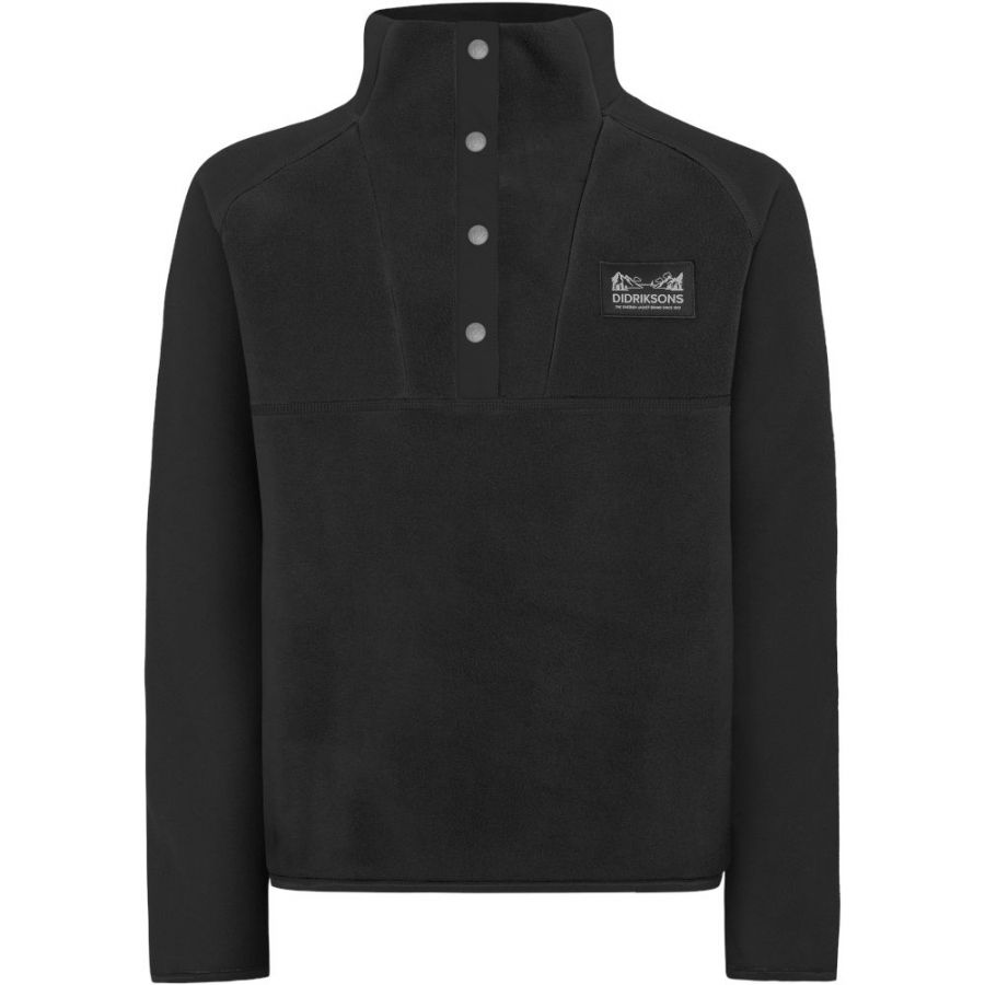 Didriksons Yokto, fleectrøje, junior, sort billede