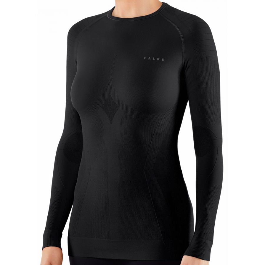 Se Falke Maximum Warm Longsleeved Shirt Tight Fit, dame, sort hos Skisport.dk