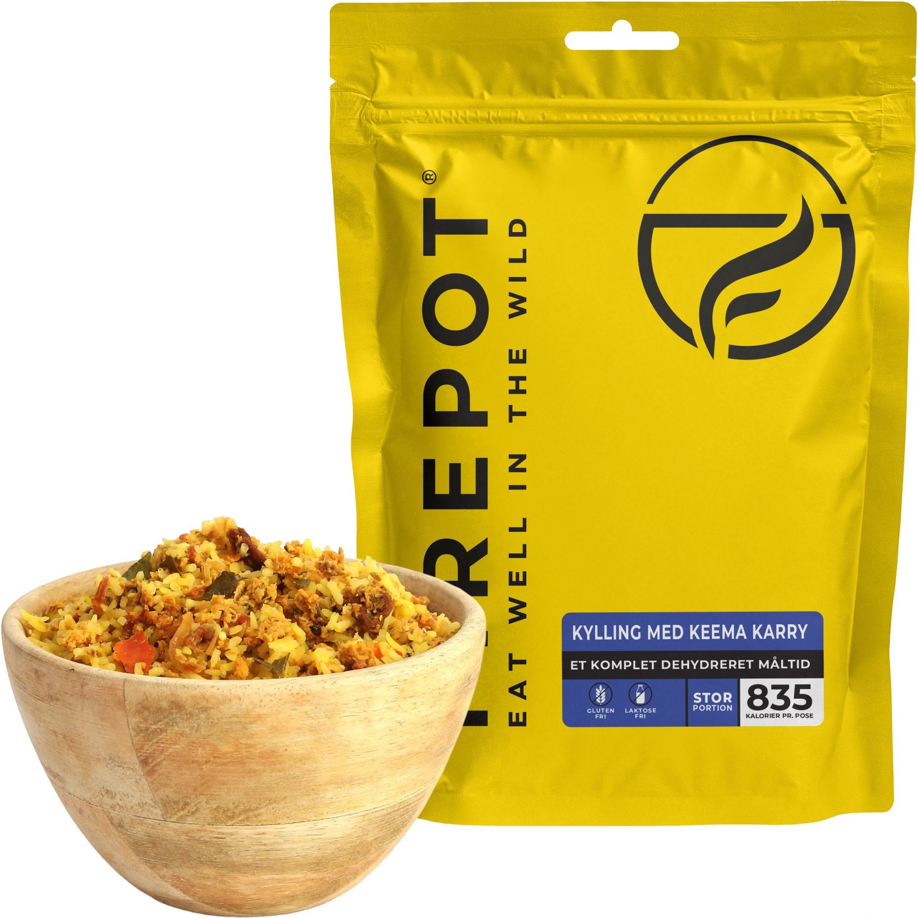 Firepot Kylling med Keema Karry, frysetørret mad, XL