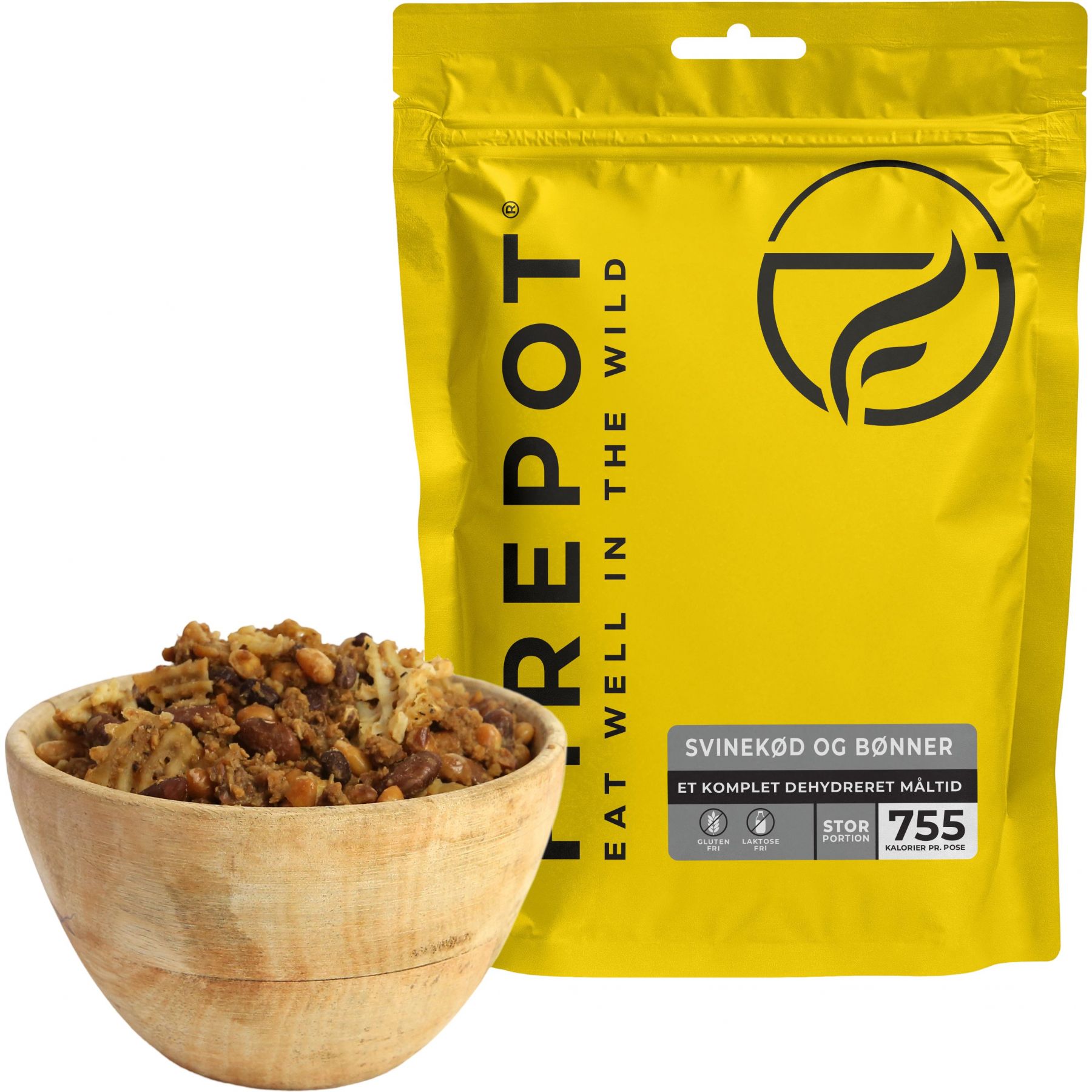 Firepot Svinekød og Bønner, frysetørret mad, XL billede