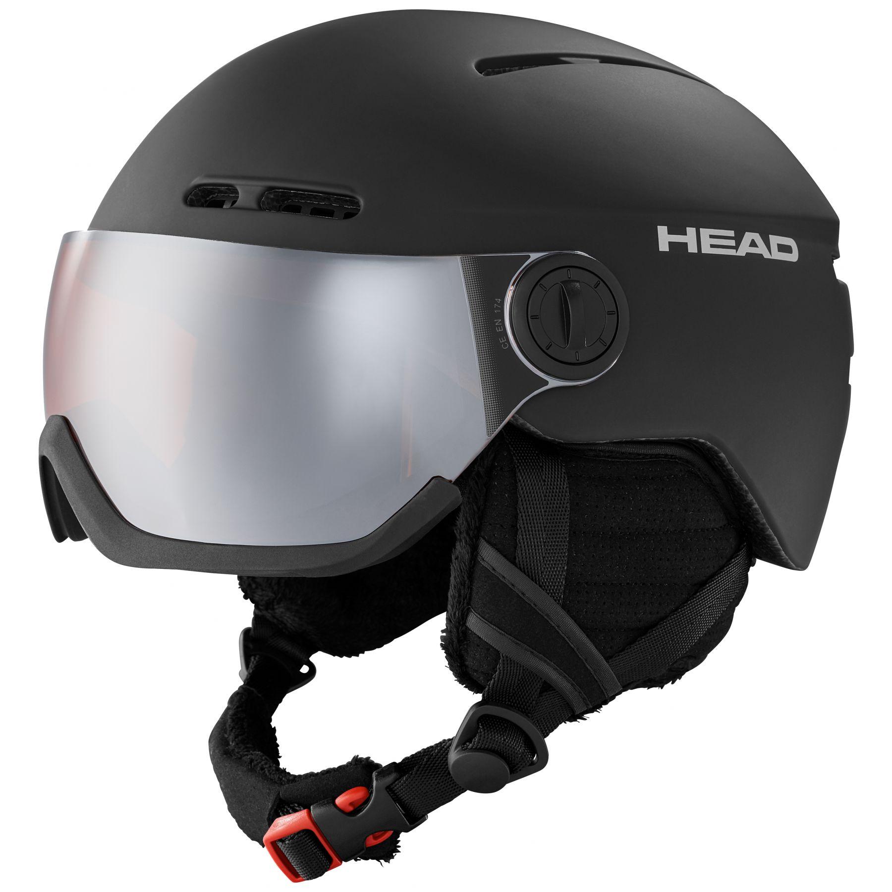 Se Head Knight, skihjelm med visir, sort hos Skisport.dk
