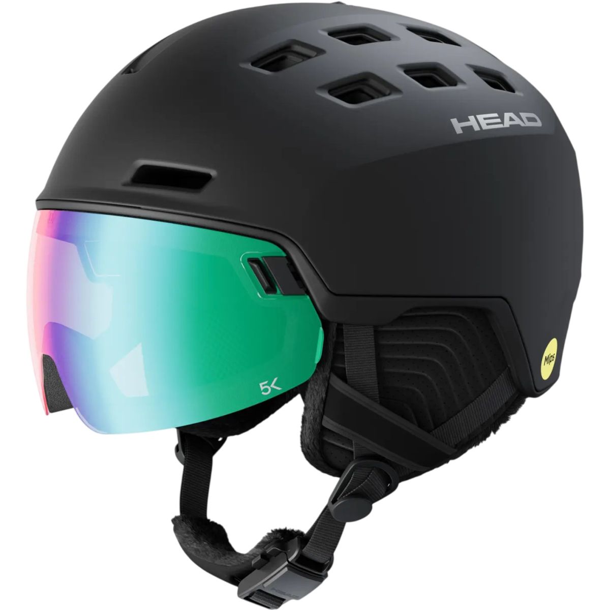 Head Radar 5K Photo MIPS, skihjelm med visir, sort - Køb til DKK 2.278 - Spar 24%