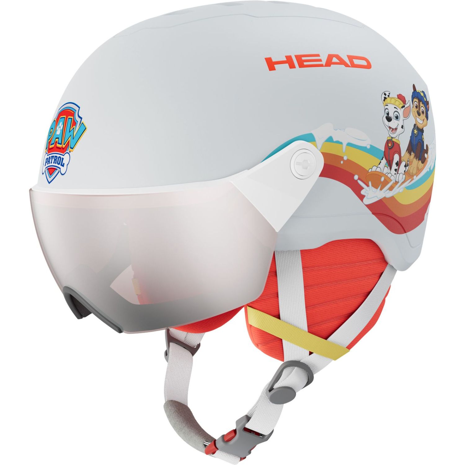HEAD Yuki Paw Patrol, skihjelm med visir, junior, hvid