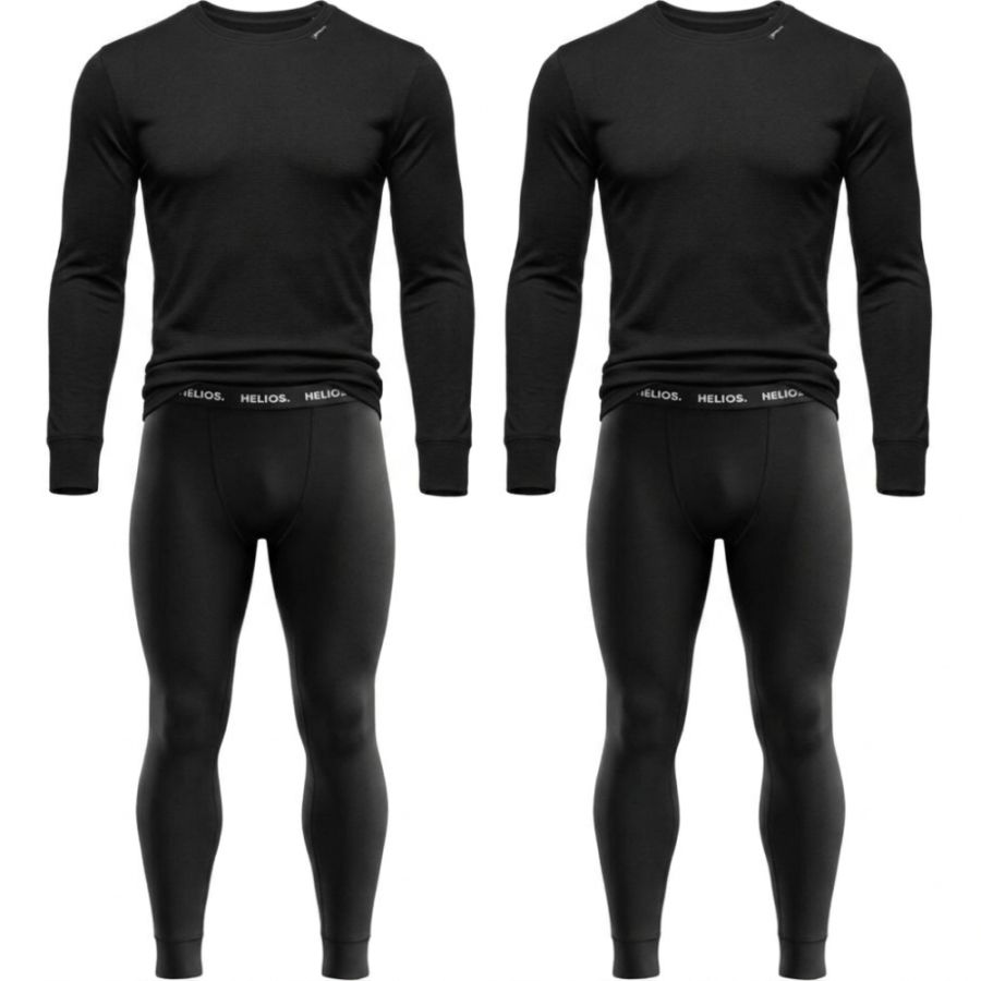 Helios Essential, skiundertøj, herre, sort, 2 sæt - DKK 458 - Spar 30%