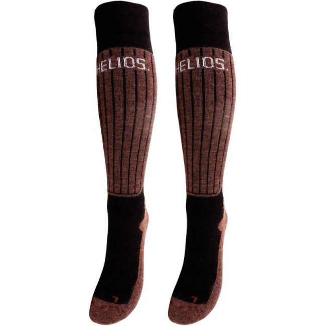 Helios Merino One 60, skistrømper, 2 par, brun - DKK 299 - Spar 24%