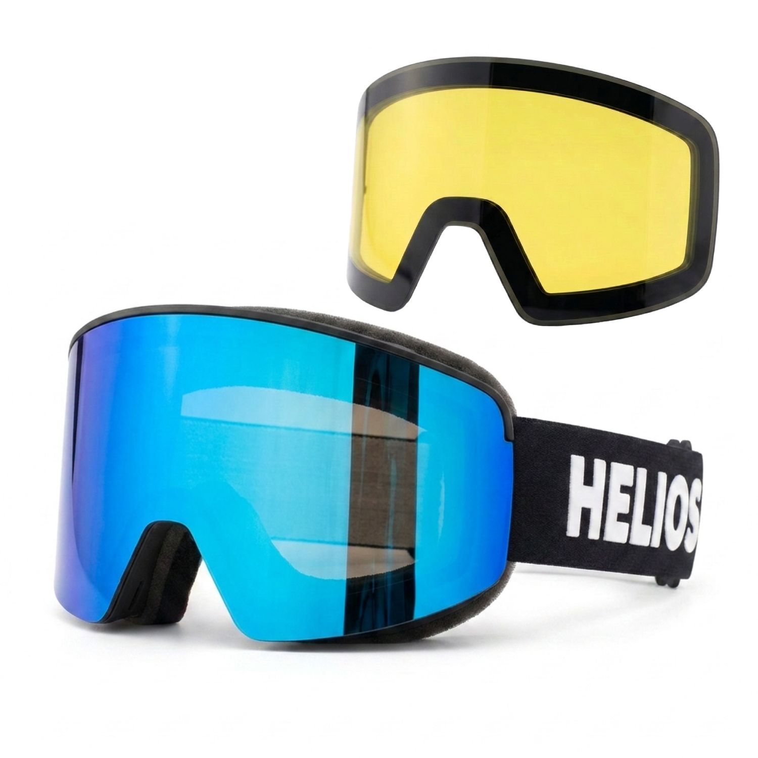 Helios View Magnet, skibriller, bl/sort