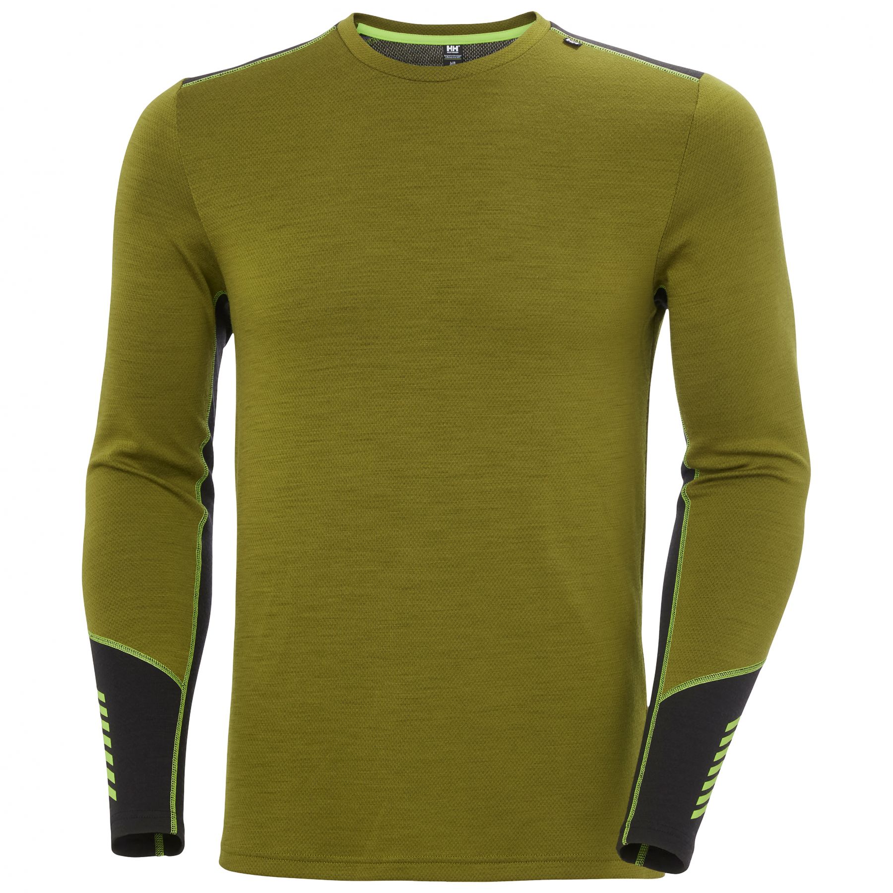 Helly Hansen Lifa Merino Midweight Crew, herre, grøn