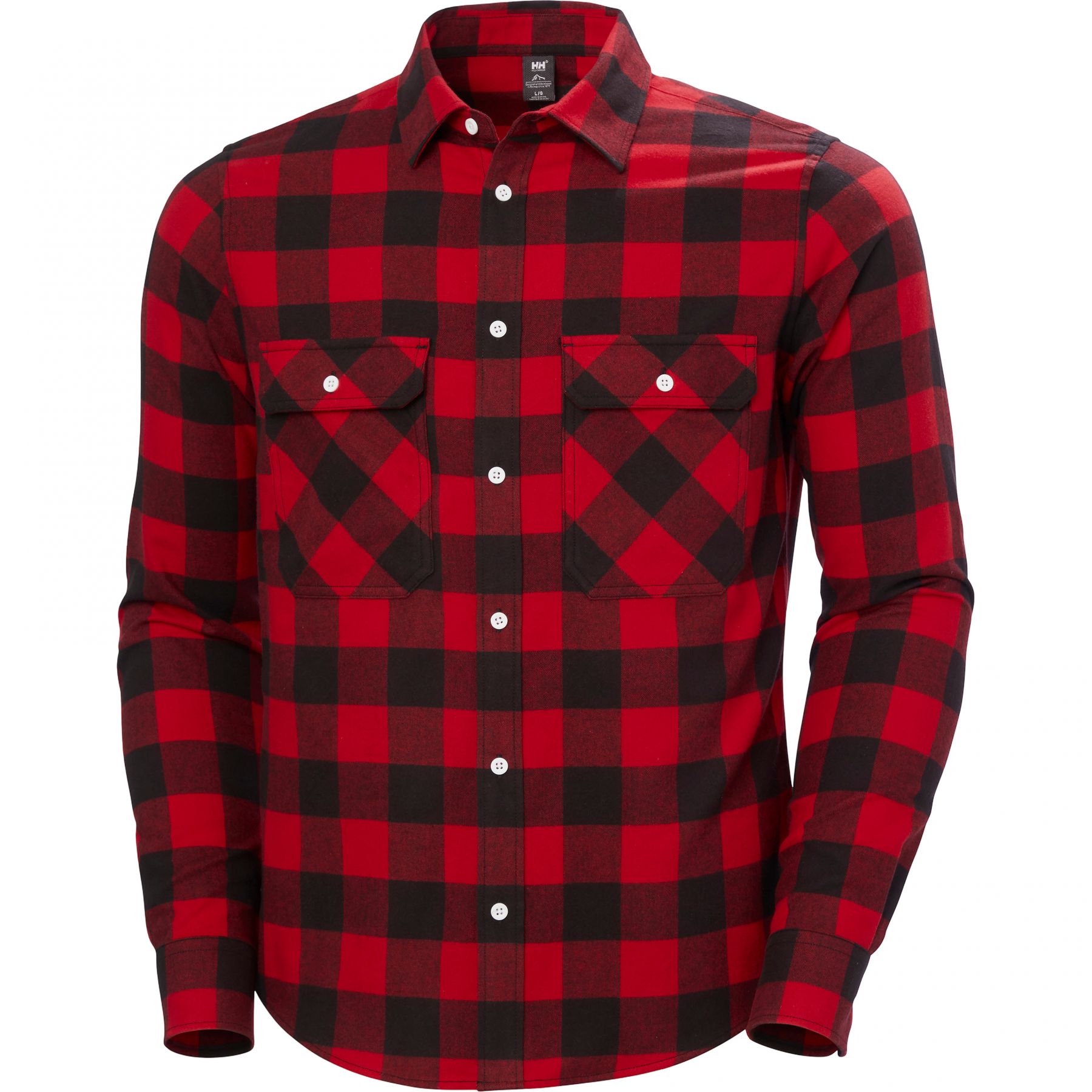 Helly Hansen Lokka Flannel LS Shirt, skjorte, herre, rød/sort billede