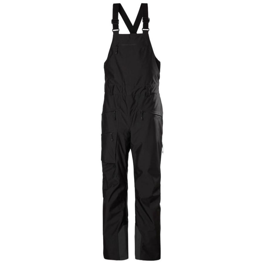 Helly Hansen Powderqueen Bib 2.0, skibukser, dame, sort