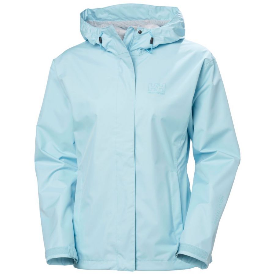 Helly Hansen Seven J, regnjakke, dame, lyseblå billede