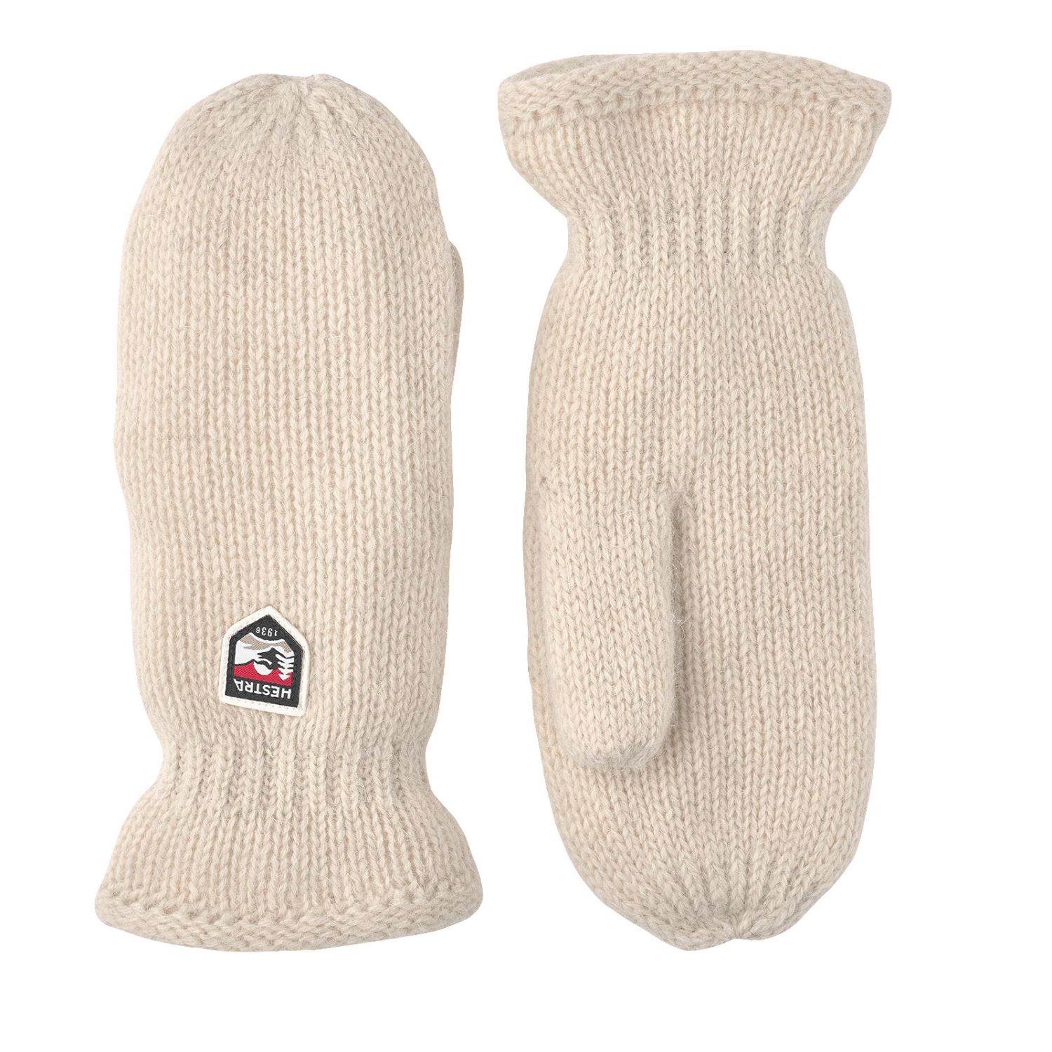 Hestra Basic Wool, luffer, hvid billede