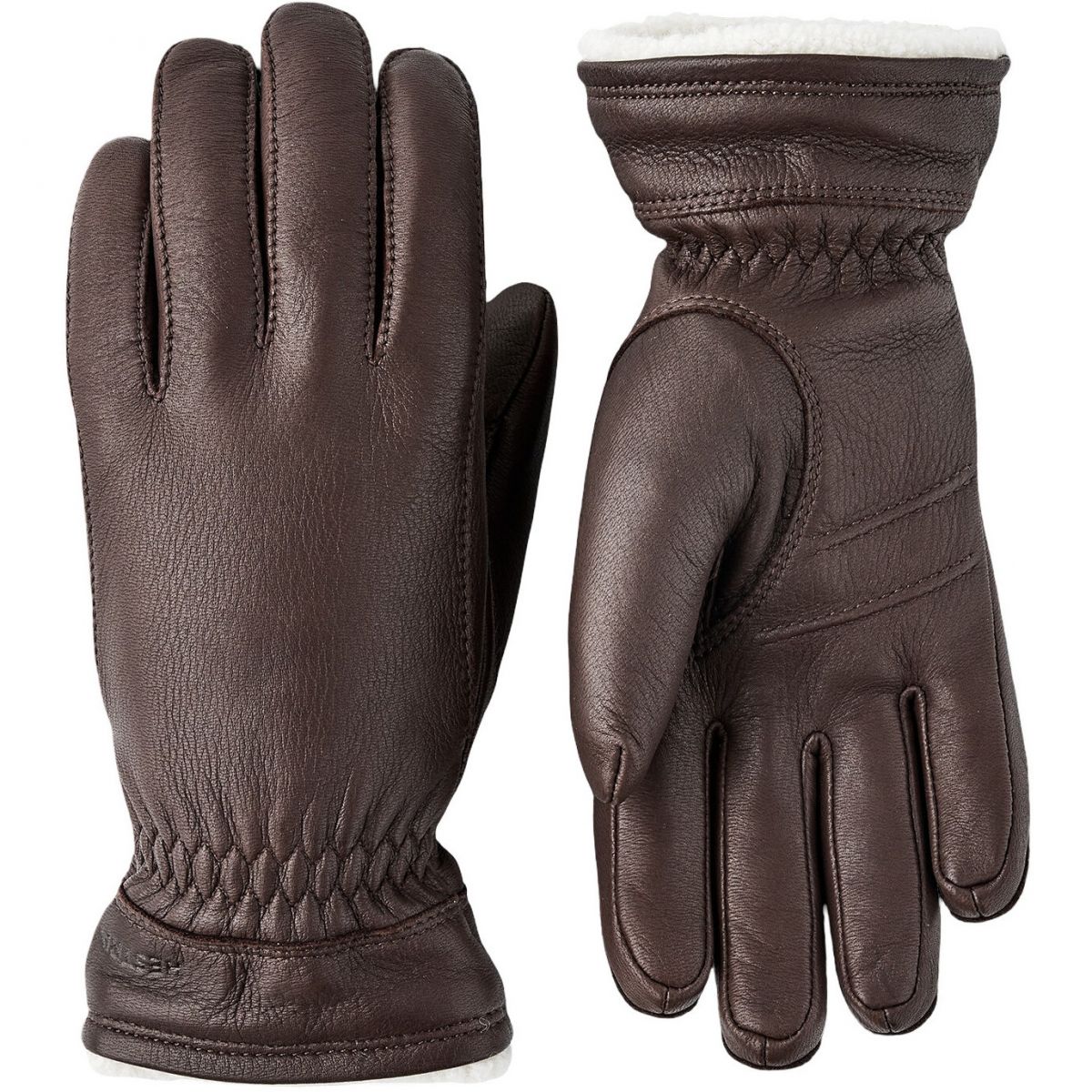 Hestra Buvika Deerskin, handsker, dame, chocolate billede