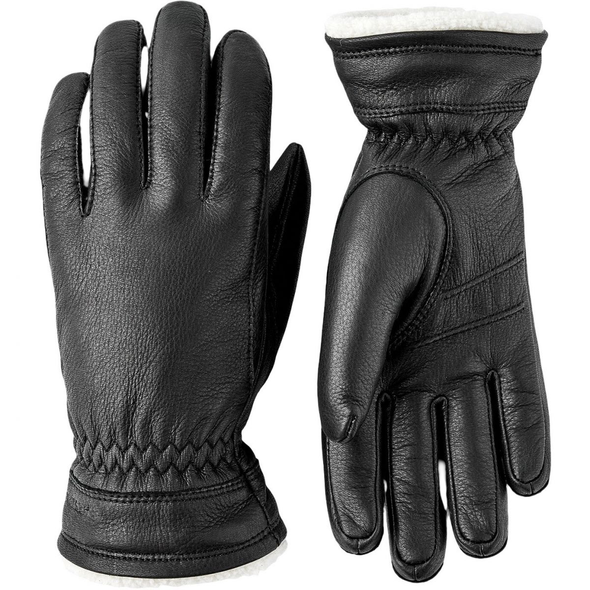 Hestra Buvika Deerskin, handsker, dame, sort billede