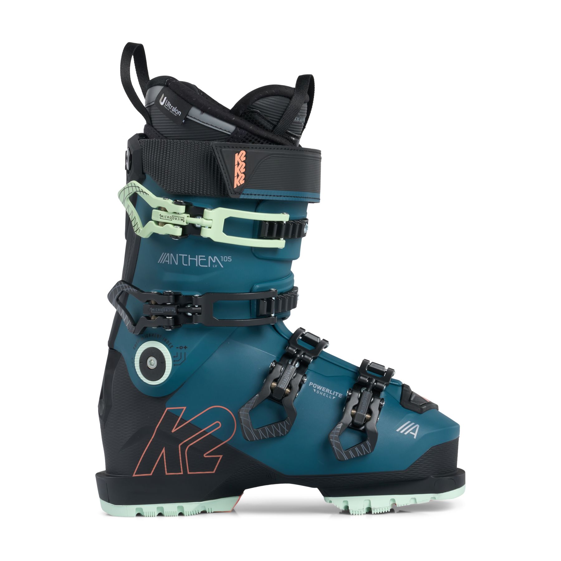 Se K2 Anthem 105 MV, skistøvler, dame, turkis hos Skisport.dk