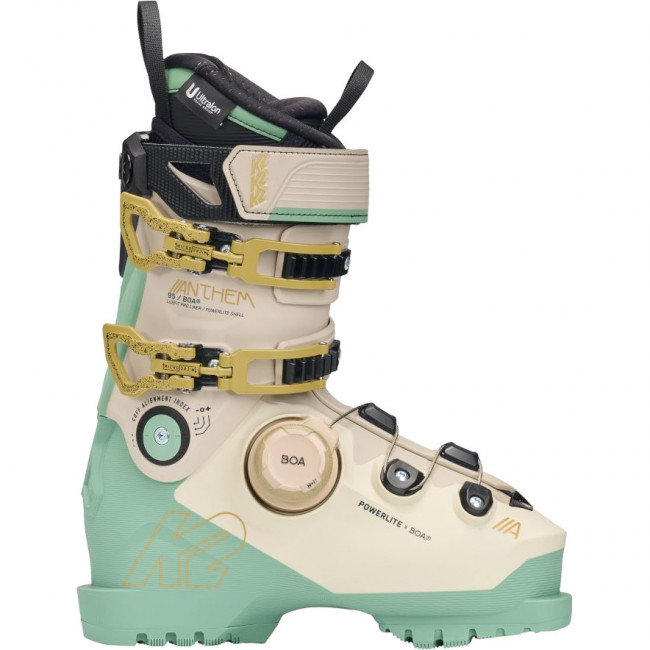 K2 Anthem 95 BOA, skistøvler, dame, beige/lyseblå billede