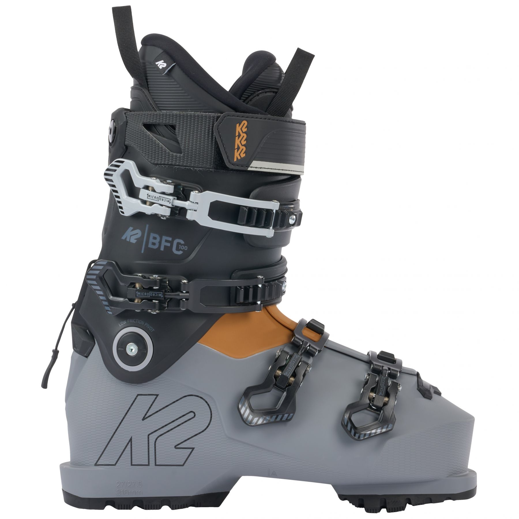 Se K2 BFC 100, skistøvler, herre, grå hos Skisport.dk