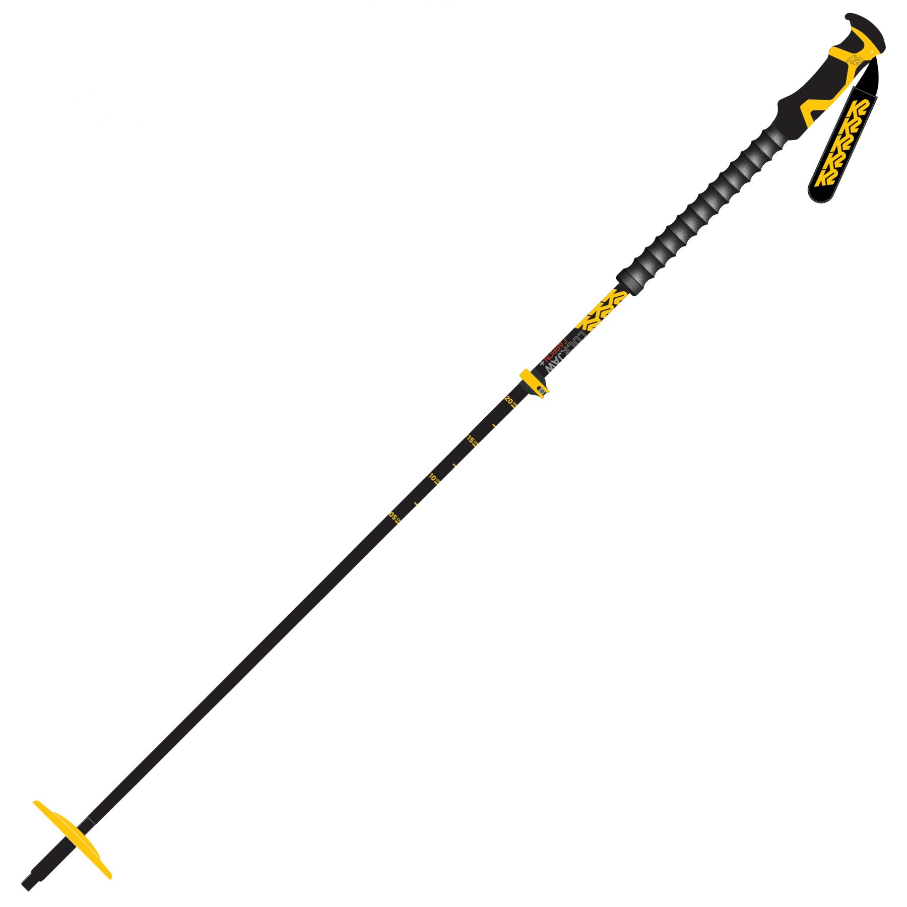 K2 Lockjaw Carbon Plus, skistave, sort billede