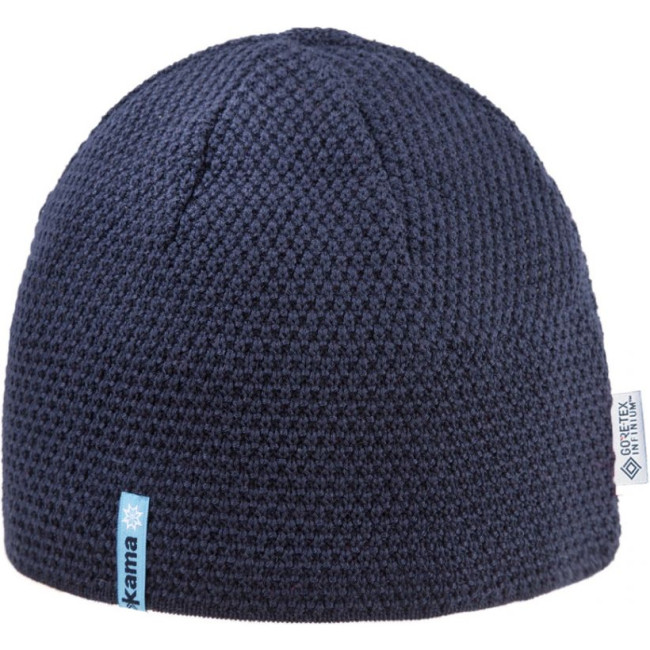 Produktfoto: Kama strikket hue, Gore Windstopper, navy