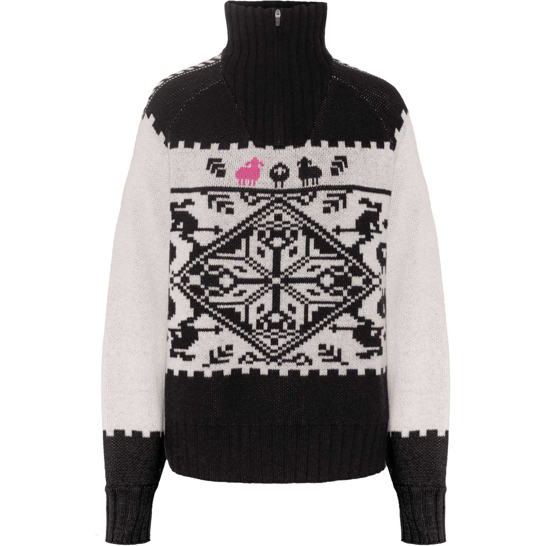 Kari Traa Saga Knit, trøje, dame, sort/hvid