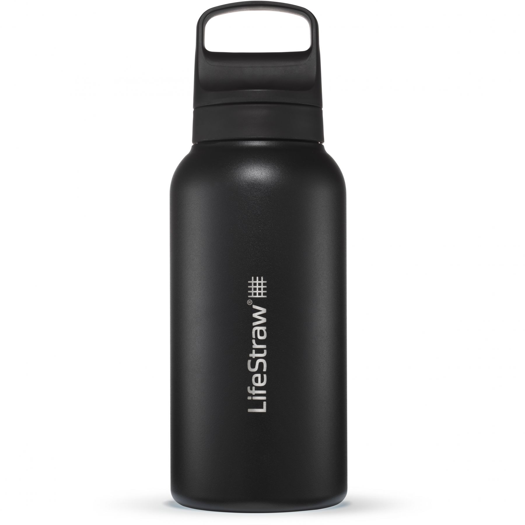 LifeStraw Go 2.0 Stainless Steel Water Filter Bottle 1L, Sort