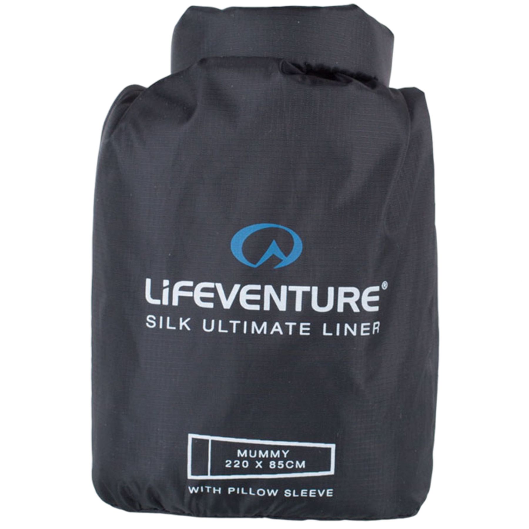 Lifeventure Silke Ultimate Sovepose Liner, mummy, sort billede