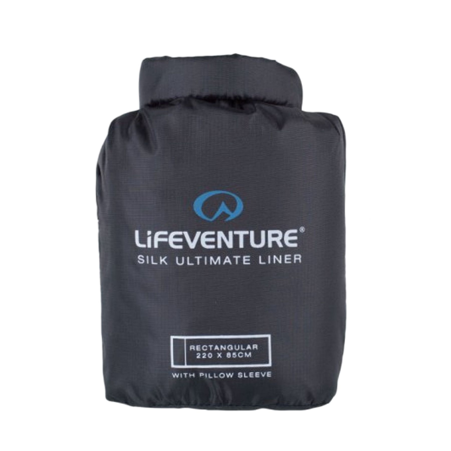 Lifeventure Silke Ultimate Sovepose Liner, rektangulær, sort billede