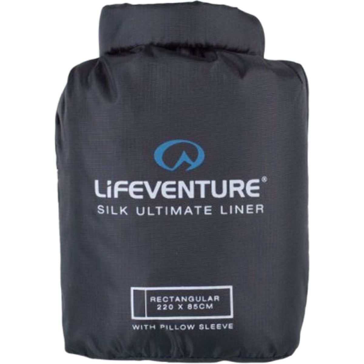 Lifeventure Silk Ultimate Sleeping Bag Liner Black Lagenpose - Rektangulær