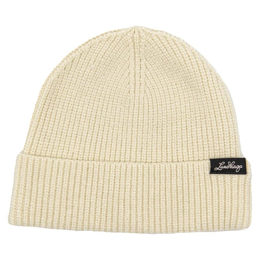 Lundhags Core Ribbed Beanie, hue, hvid billede