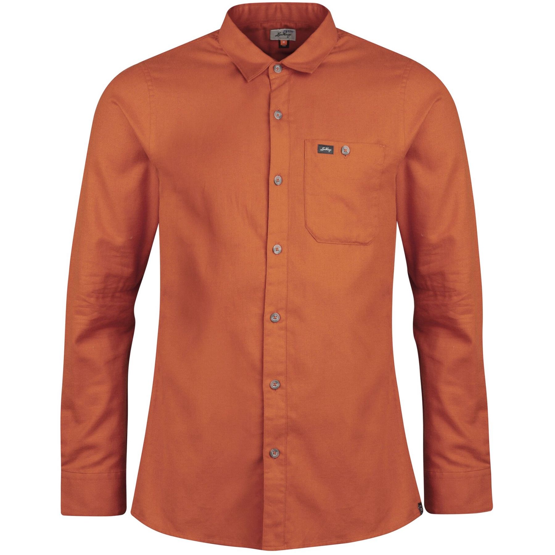 Lundhags Ekren Solid Ms LS Shirt, skjorte, herre, rød billede