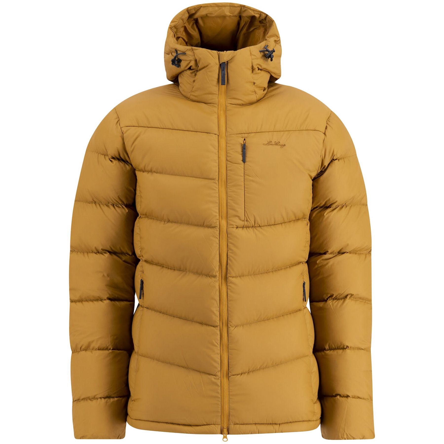 Lundhags Fulu Down Hooded Jacket M, dunjakke, herre, guld billede