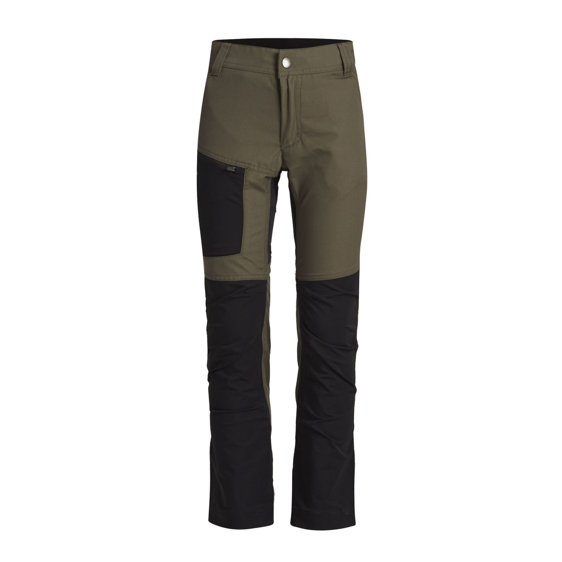 Lundhags Fulu Stretch Hybrid Pant JR, vandrebukser, grøn/sort billede