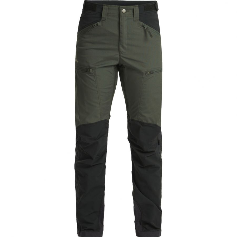 Lundhags Makke High Waist Curved Pant W, vandrebukser, dame, grøn/sort