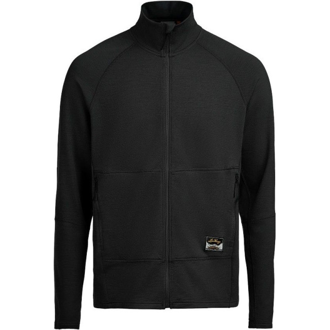 Lundhags Tived Merino Full Zip M, mellemlag, sort