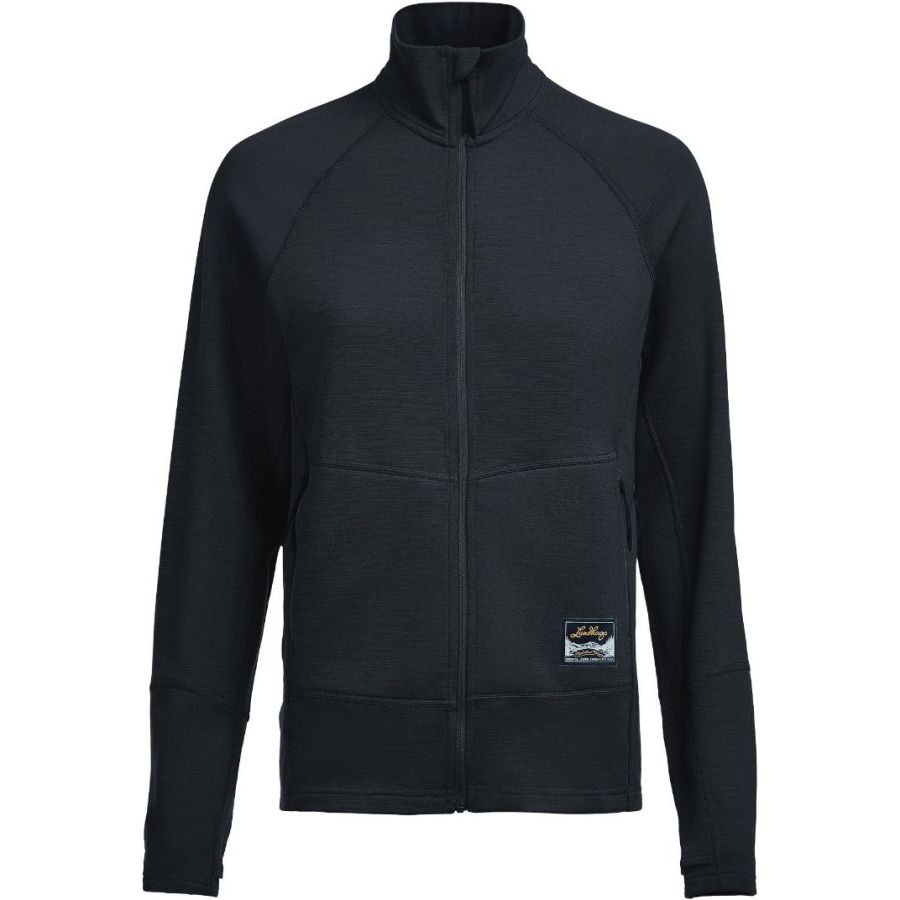 Lundhags Tived Merino Full Zip W, mellemlag, sort