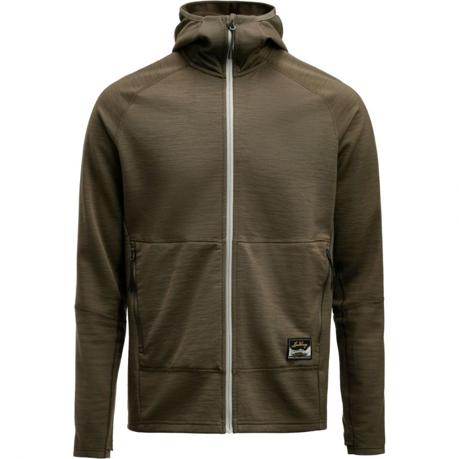 Lundhags Tived Merino Hoodie M, mellemlag, herre, grøn