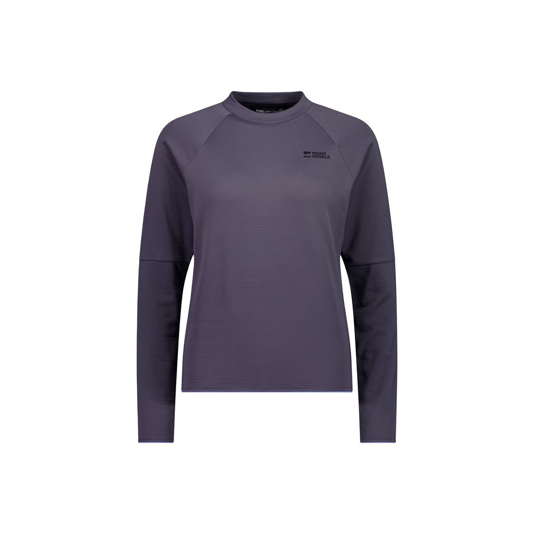 Mons Royale Quad Merino Fleece Pullover, fleecetrøje, dame, lilla
