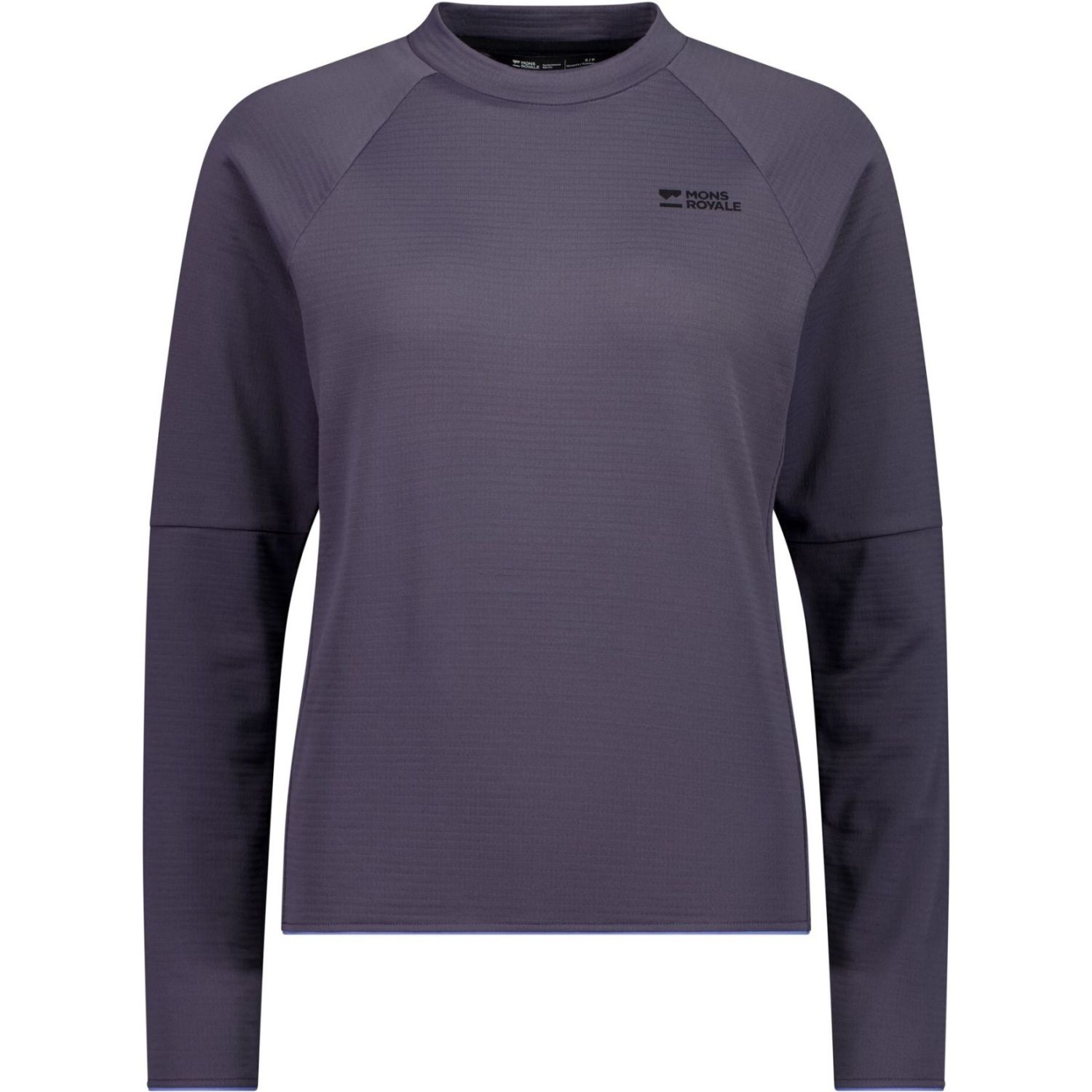 Mons Royale Quad Merino Fleece Pullover, fleecetrøje, dame, lilla