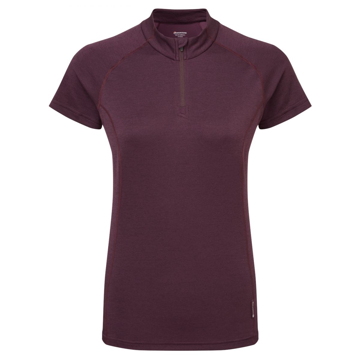 Montane F Dart Zip T-Shirt, dame, mørkelilla billede