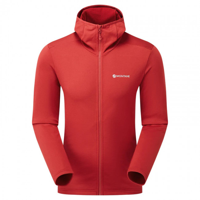 Montane Protium Hoodie, fleecetrøje, herre, rød