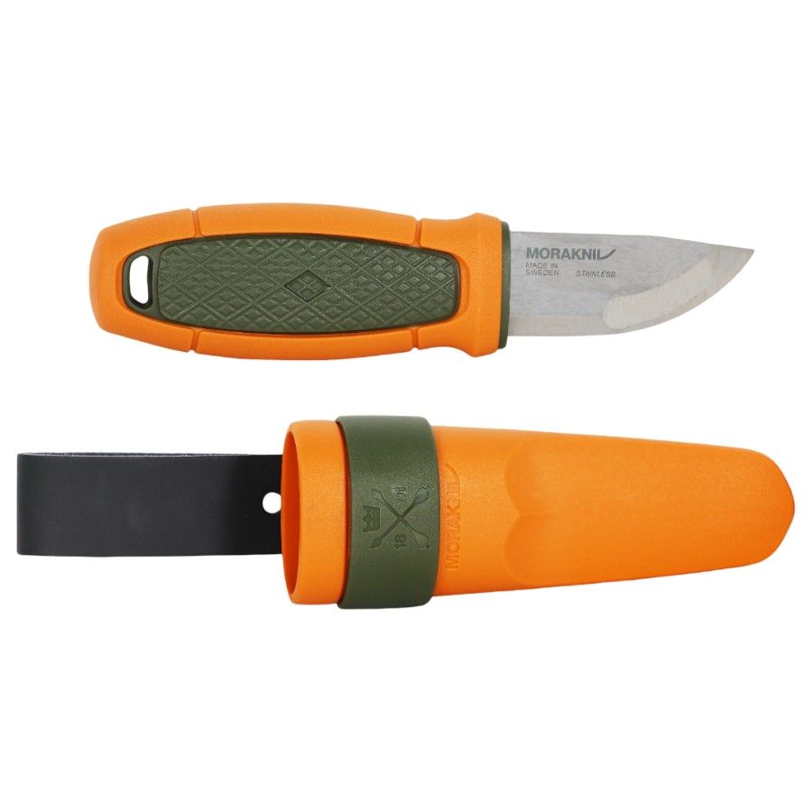 Morakniv Eldris With Belt Loop (S), friluftskniv, orange/grøn billede