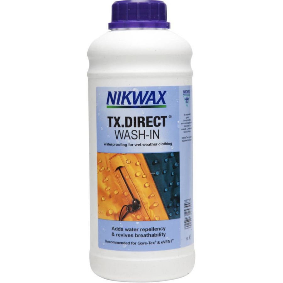 Se Nikwax TX-direct, wash in - 1 liter imprægneringsmiddel - Tilbehør til beklædning hos Skisport.dk