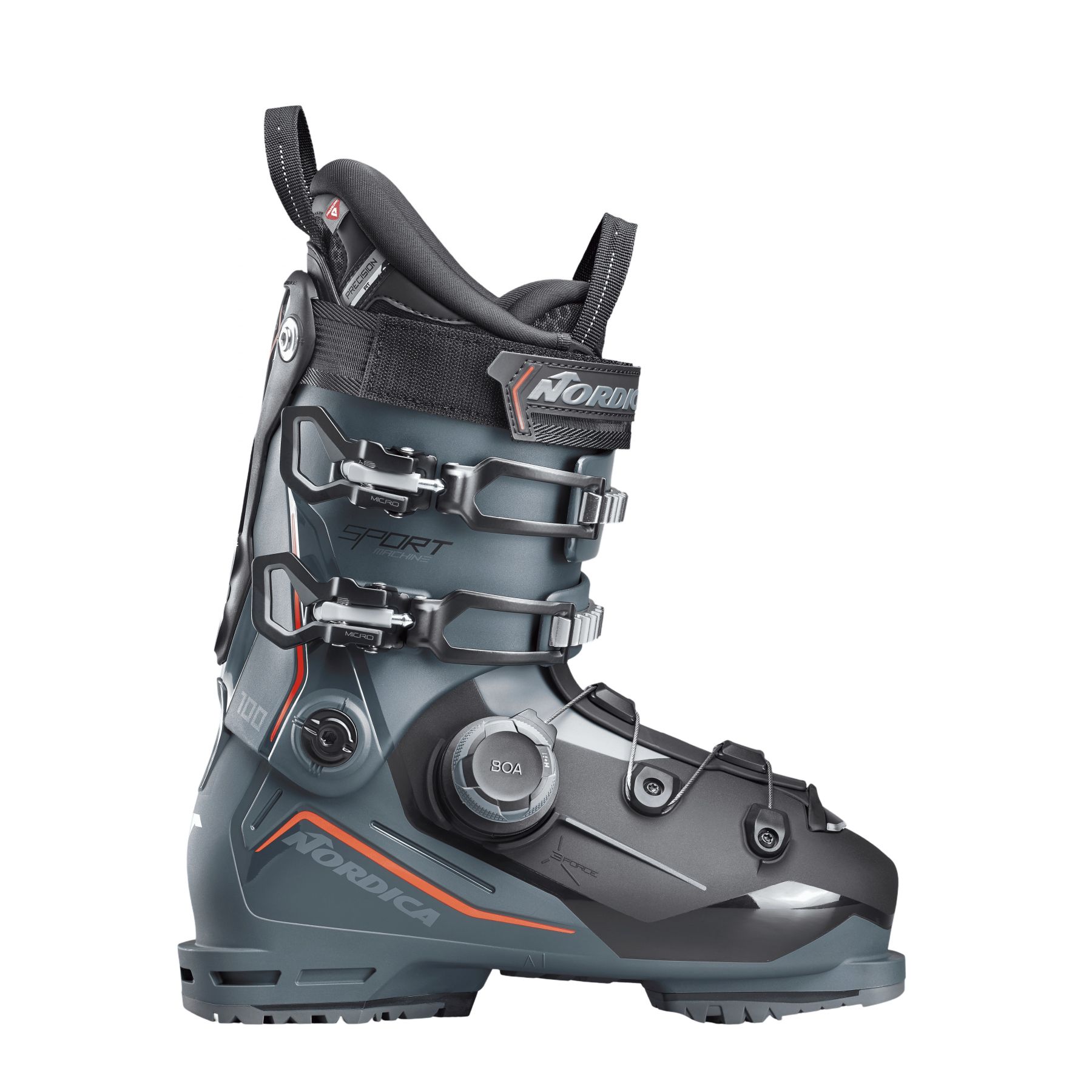 Nordica Sportmachine 3 100 BOA, skistøvler, herre, grøn/sort billede