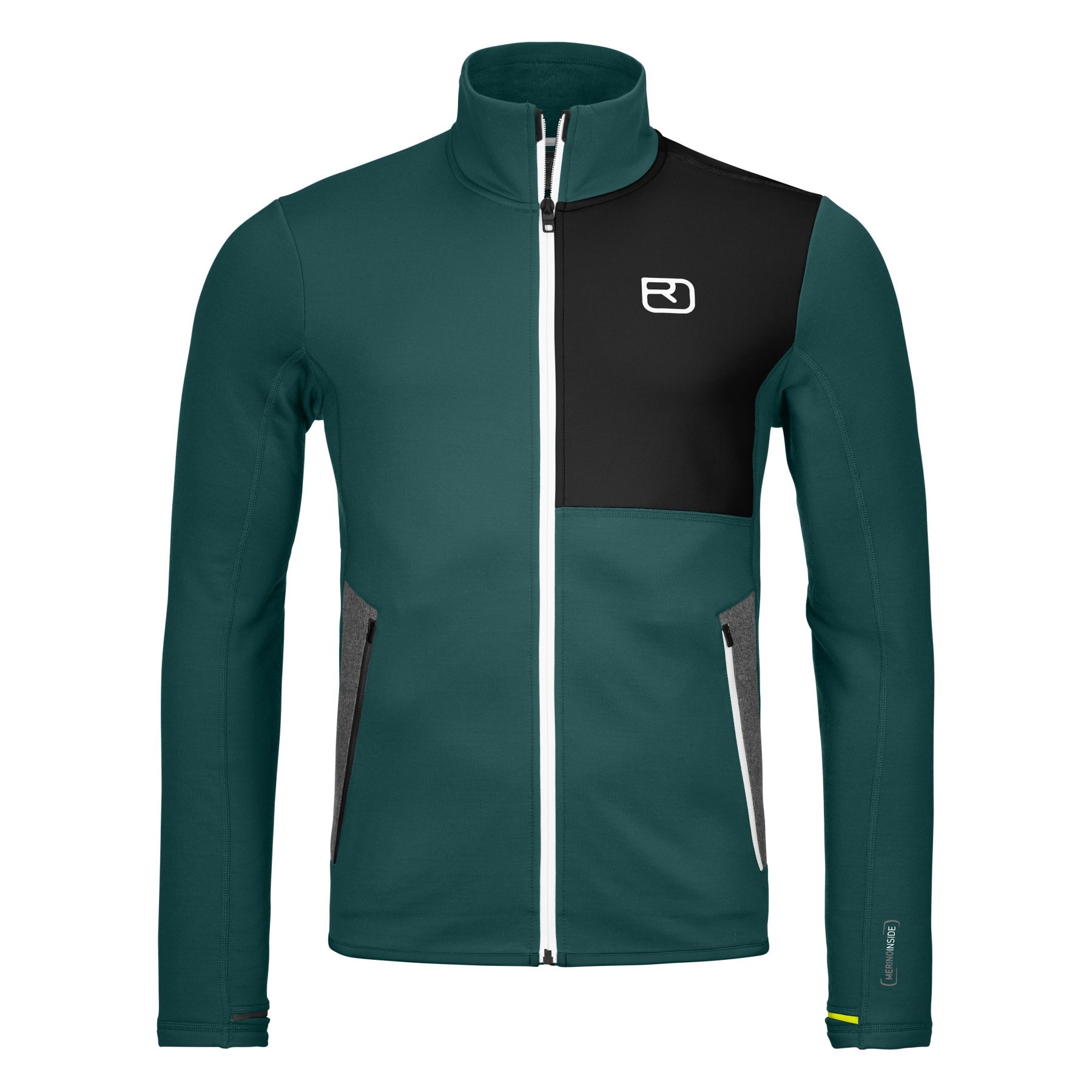 Se Ortovox Fleece Jacket, herre, mørkegrøn hos Skisport.dk