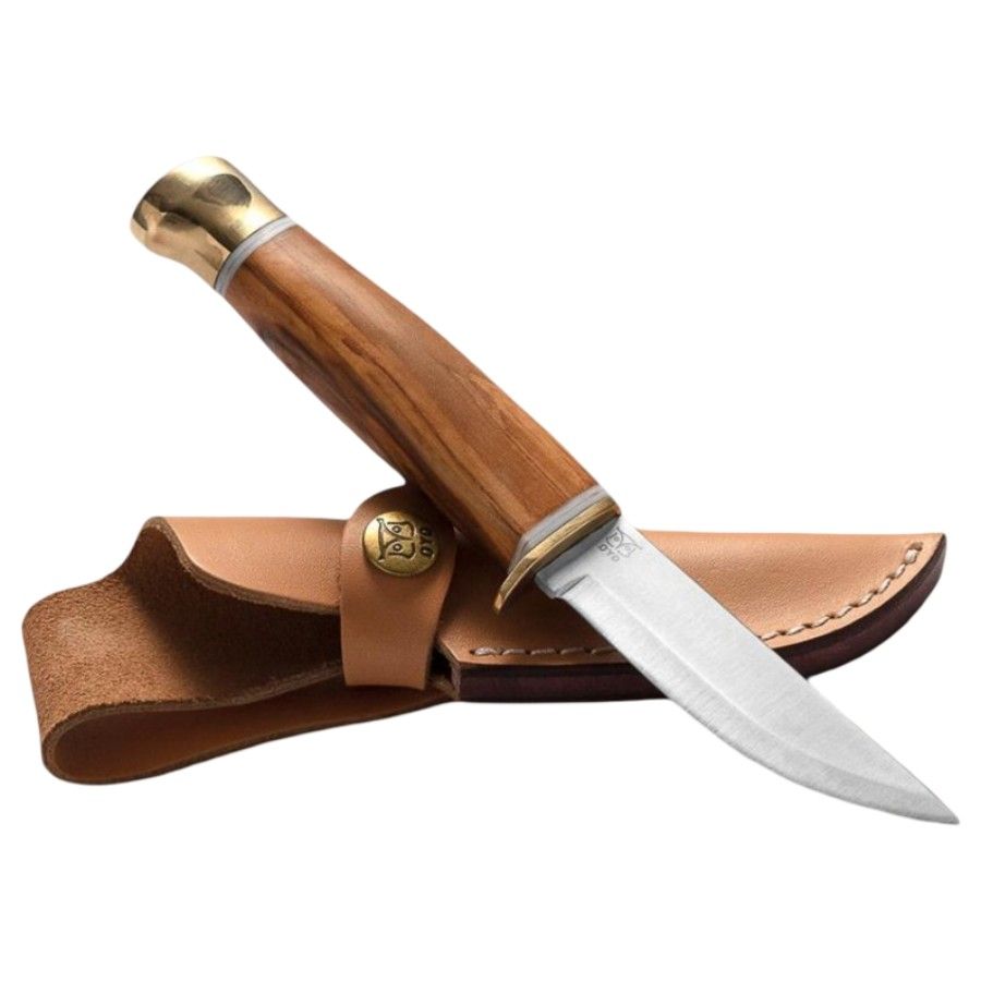 Oyo Jotunheimen Knife W/ Leather Sheath, outdoorkniv, beige billede