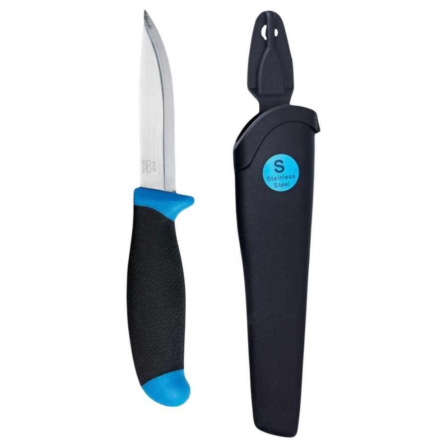 Oyo Knife In Stainless Steel W/Sheat, kniv, blå billede