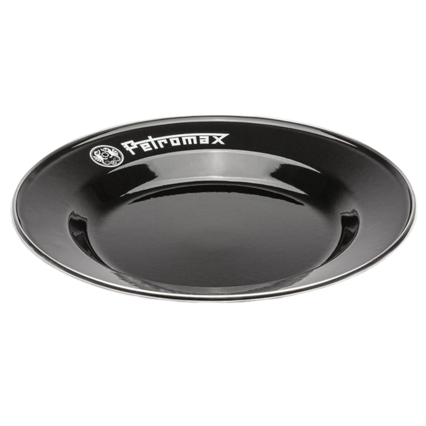 Petromax Enamel Plates black 2 stk (18 cm), Tallerkner, Sort